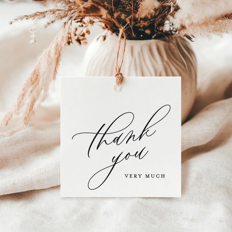 ThreeKin Collective ThreeKin Pack of 50 Thank You Gift Tags - Thank You Very Much - Image 4